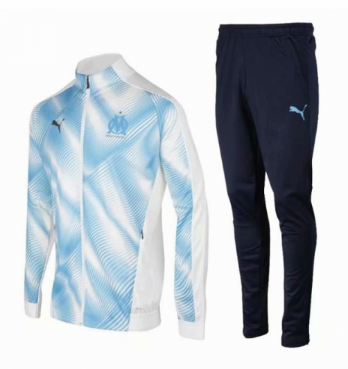 chaquetas entrenamiento Marsella 2019-2020 chándal azul